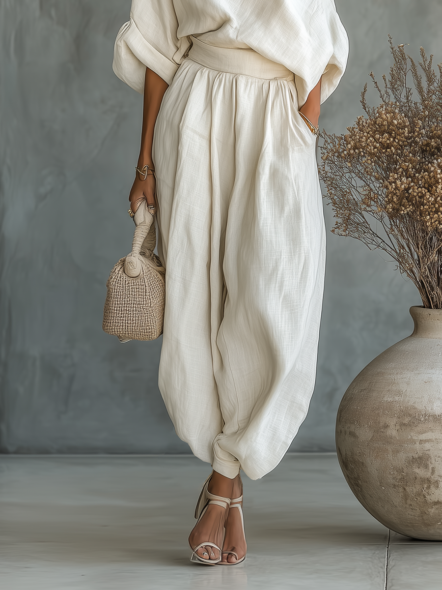 Conjunto Oversize Blanco Roto