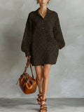 Vestido Estampado Animal Print Caramelo