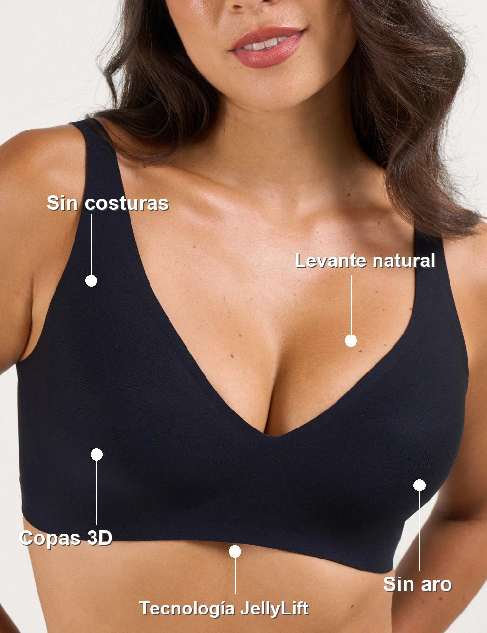 Sujetador ComfyLift - beneficios frente